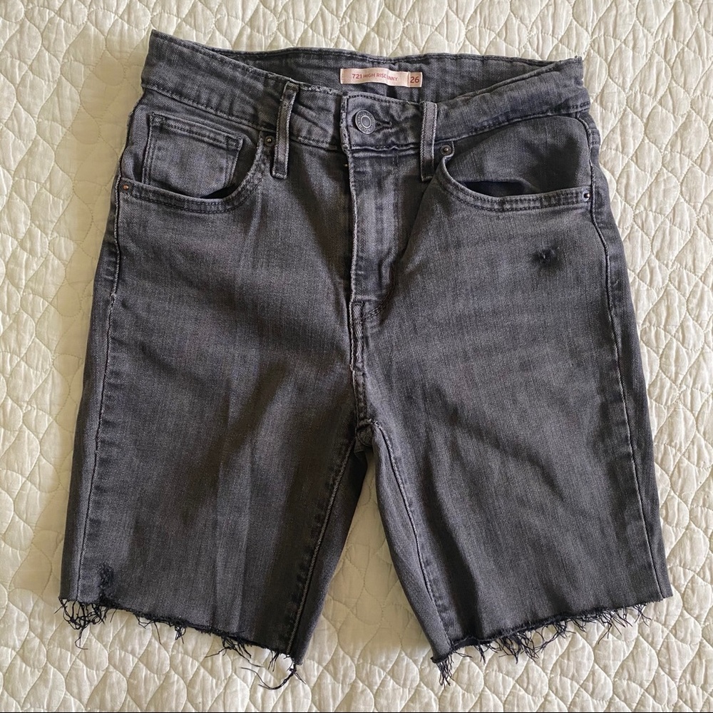Levi’s vintage inspired distressed denim shorts